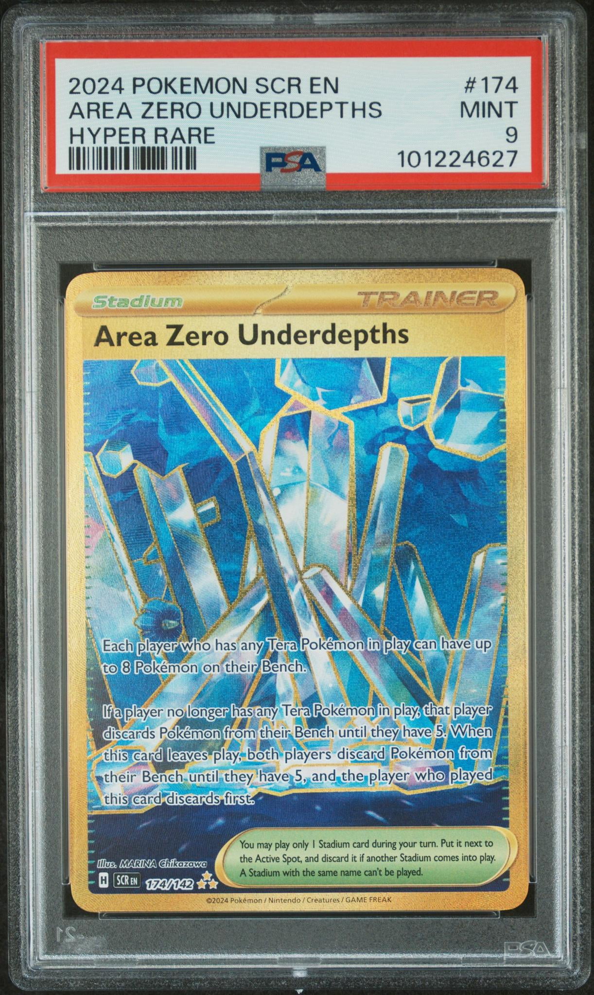 2024 Pokemon Scarlet and Violet Stellar Crown Hyper Rare Area Zero Underdepths #174 PSA 9 - Walmart.com 2024 Pokemon Scarlet and Violet Stellar Crown Hyper Rare Area Zero Underdepths #174 PSA 9 - Walmart.com