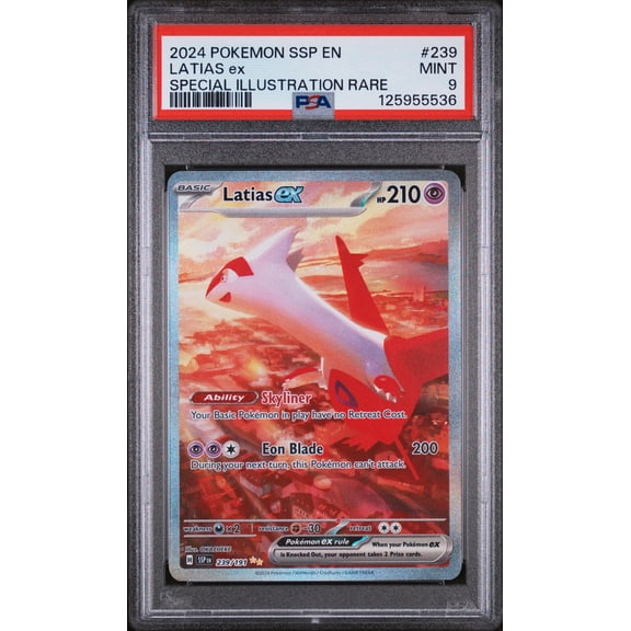 2024 Pokemon Scarlet and Violet Surging Sparks Special Illustration Rare Latias Ex #239 PSA 9