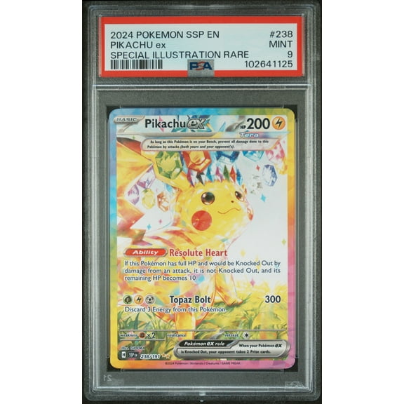 2024 Pokemon Surging Sparks Special Illustration Rare Pikachu Ex #238 PSA 9