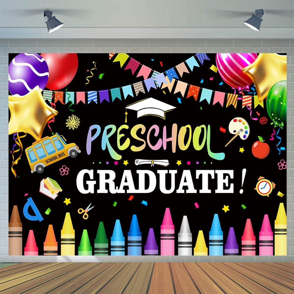 2024 Preschool Graduate Backdrop Kindergarten Pre K Congrats Grad ...