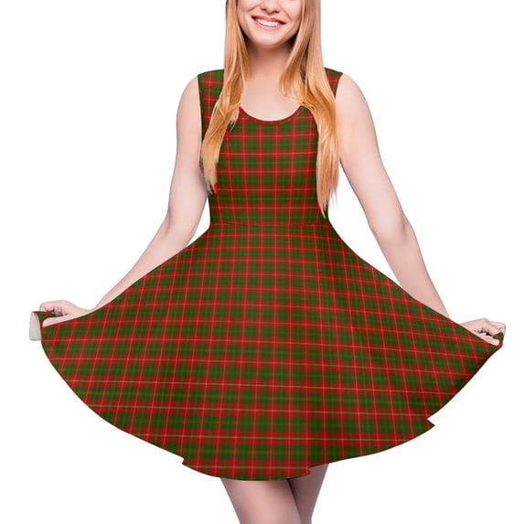 2024 Present Birthday Clothes Womens Dress Skate Fashion Street Sleeveless Dresses Beach Boho Print Lines Black Dress Plaid Yellow