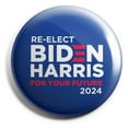thumbnail image 1 of 2024 Presidential Election Buttons (2.25 inches) – Donald Trump & President Biden (5 Pack) Made in The USA (Biden 5), 1 of 2