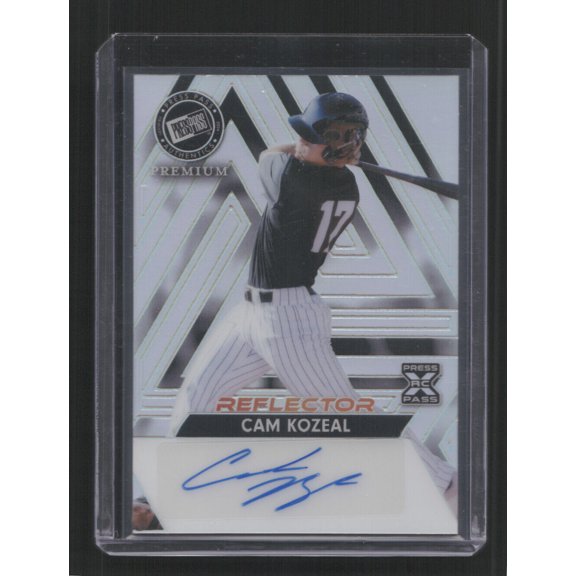 2024 Press Pass Premium Cam Kozeal BA-CK1 /35 RC Auto Silver Reflector Vanderbilt Baseball Card VANDERBILT MLB Baseball Trading Card