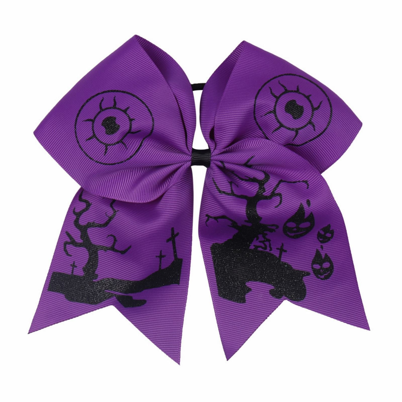 2024 Printed Pumpkin Ribbon Bow Children's Holiday Party Hair