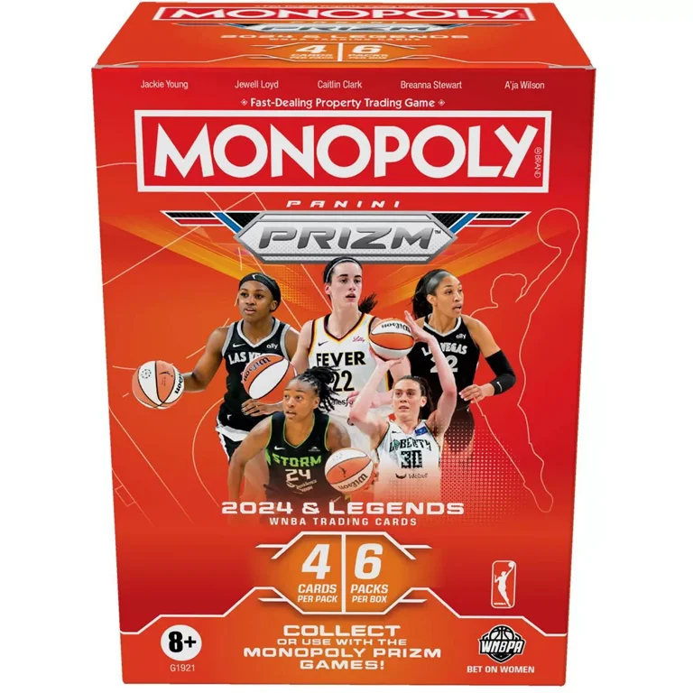 Monopoly Prizm WNBA Booster Box 2024, Caitlin Clark Rookie Card, Black  Inserts - Walmart.com
