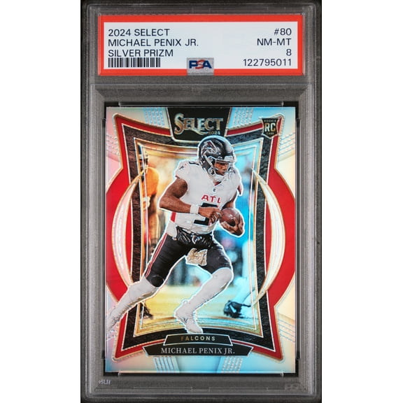 2024 Prizm Silver Michael Penix Jr. #80 PSA 8