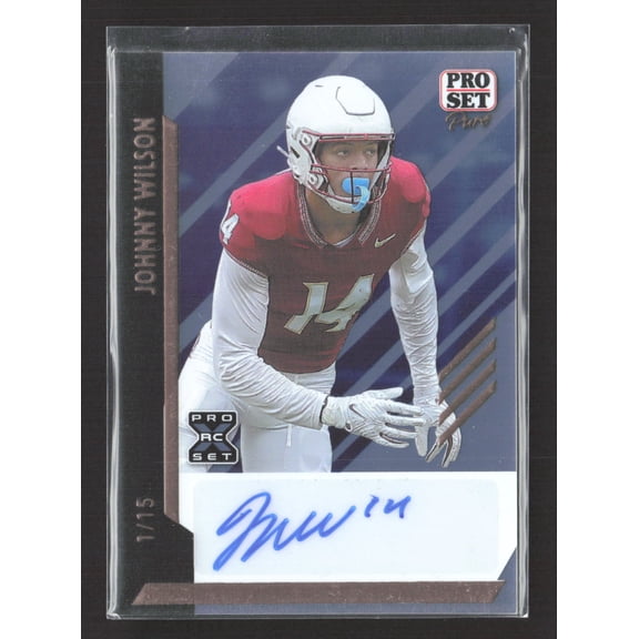 2024 Pro Set Pure Johnny Wilson #BA-JW1 Holo /15 RC