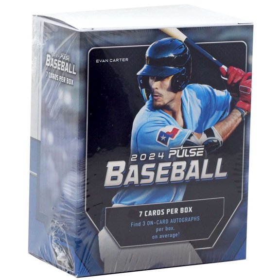 2024 Pulse Baseball-3 On-Card Autographs Per Box-Evan Carter, Junior Caminero