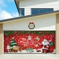 ECHOYY Christmas Garage Door Tapestry Wall Decorative Fabric For