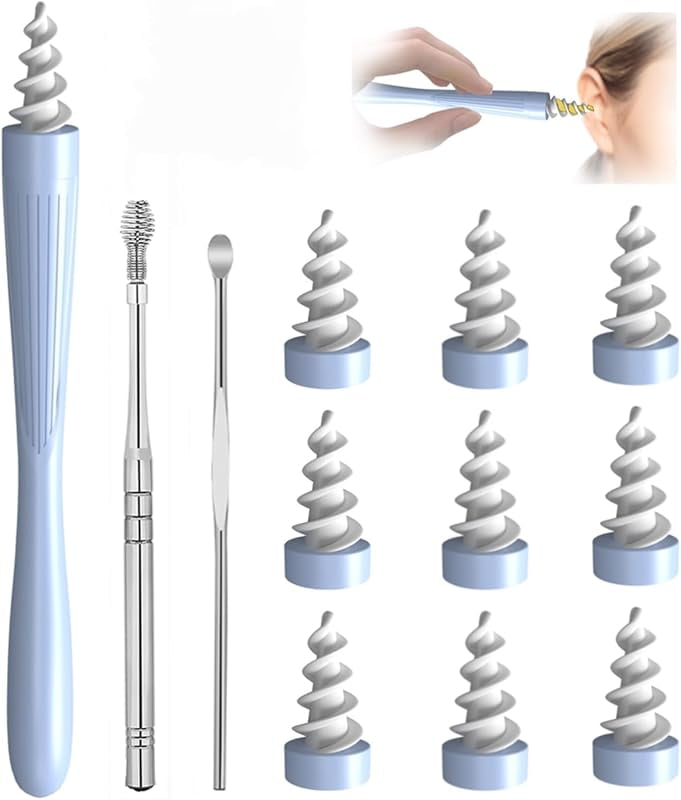 2024 QGrips Ear Wax Removal Tool Kit 3 in 1 Reusable Soft Silicone