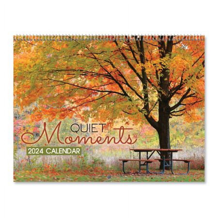 2024 Quiet Moments Wall Calendar, 12" x 9" (Closed), Bookstore Quality