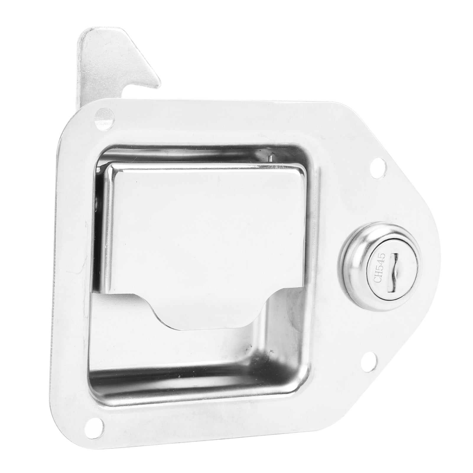 2024 RV Entrance Door Lock Trailer Entry Door Latch with Keys Chrome