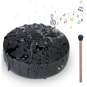Rain Drum for Outside, Upgraded Non Waterlogging Rain Drum for Outside Garden when It Rains, 3 Inches 6 Notes Steel Tongue Drum Rain Chime, Mini Outdoor Rain Drum Instrument