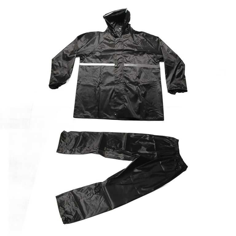 2024 Raincoat Set Oxford Cloth Thicken Slit Type Waterproof Rain Suit with Reflective Strip for Men Women Thickened Raincoat Set L Walmart
