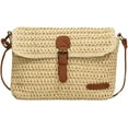 thumbnail image 1 of 2024 Rattan Crossbody Bags for Women, Straw Raffia Clutch Handbag Purse for Summer, 1 of 7