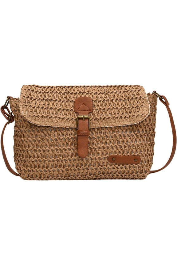 2024 Rattan Crossbody Bags for Women, Straw Raffia Clutch Handbag Purse for Summer