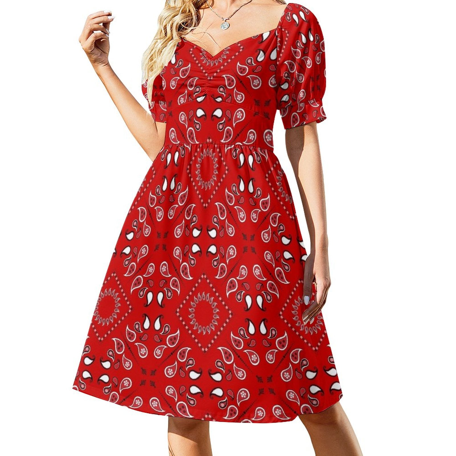 Red Bandana Dress