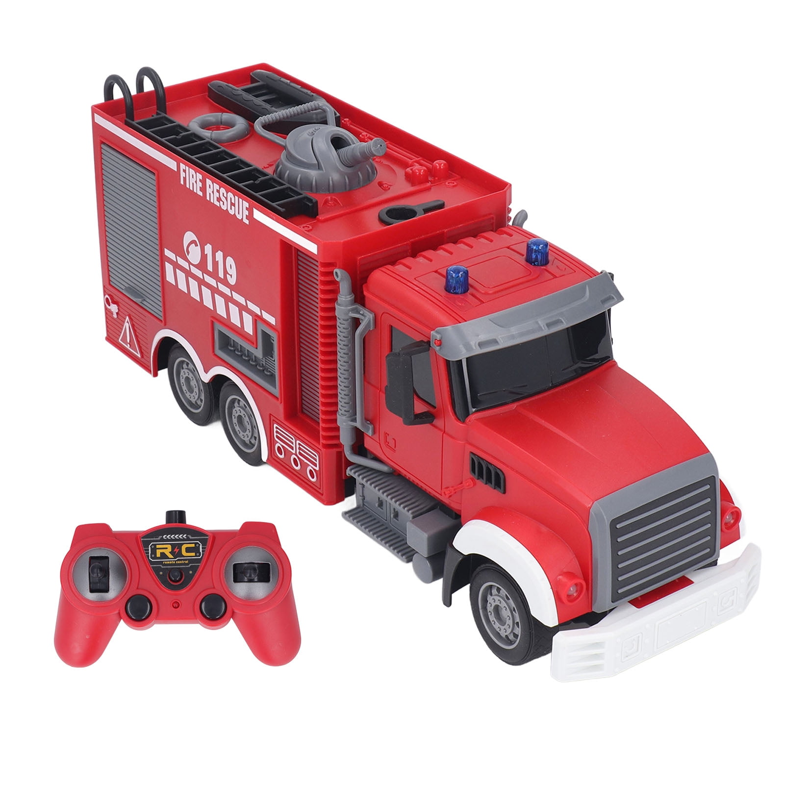 2024 Remote Control Fire Truck 2.4G Prevent Interference Simulation ...