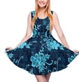 thumbnail image 1 of 2024 Retro Flower Design Dress Sleeveless Floral Power Casual Dresses Summer Female Oversized Pretty Graphic Skate Dress, 1 of 7