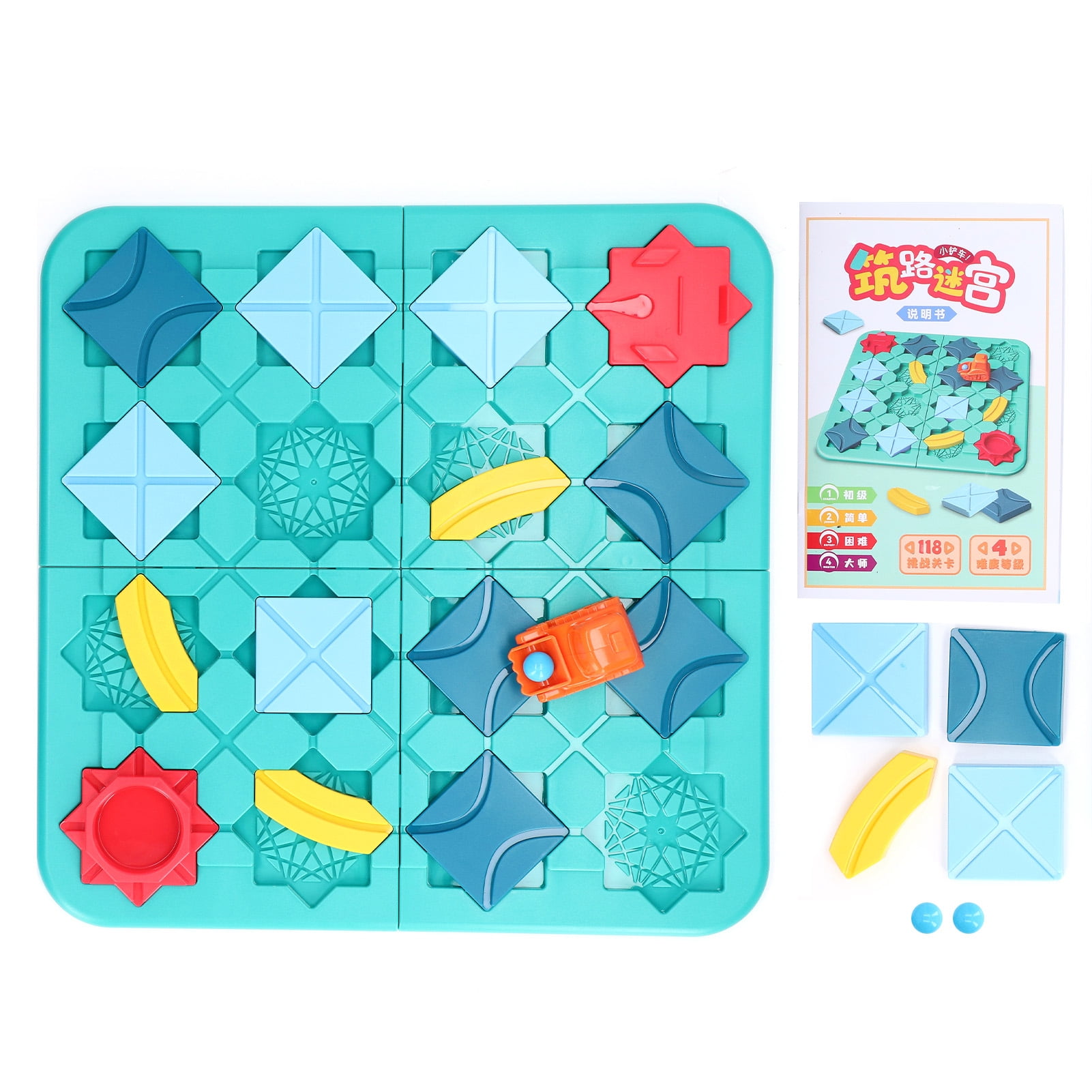 2024 Road Maze Game Children Pull Back Car Track Board Game Educational