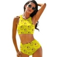 thumbnail image 1 of 2024 Rubber Ducks Print Bikinis Set Kawaii Animal Bikini Swimsuit Sexy Two-Piece High Waist Swimwear Women Pool Custom Beach Wear, 1 of 6