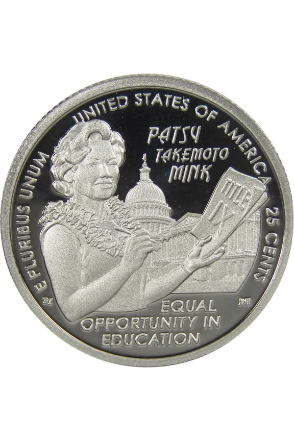 2024 S Patsy Takemoto Mink American Women Quarter Choice Proof Clad