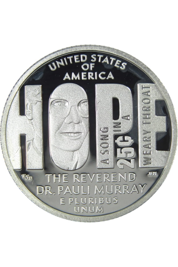2024 S Pauli Murray American Women Quarter .999 Silver 25c Proof Coin