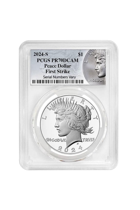 2024-S Peace Silver Dollar Proof Coin PCGS PF 70 FS (Peace Label)
