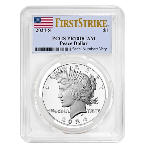 2024-S Peace Silver Dollar Proof Coin PCGS PF 70 FS