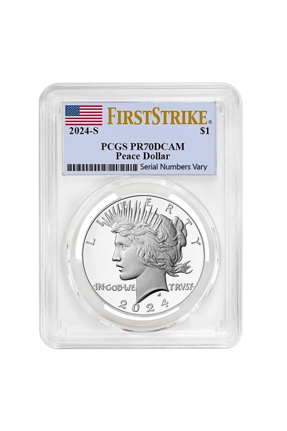 2024-S Peace Silver Dollar Proof Coin PCGS PF 70 FS