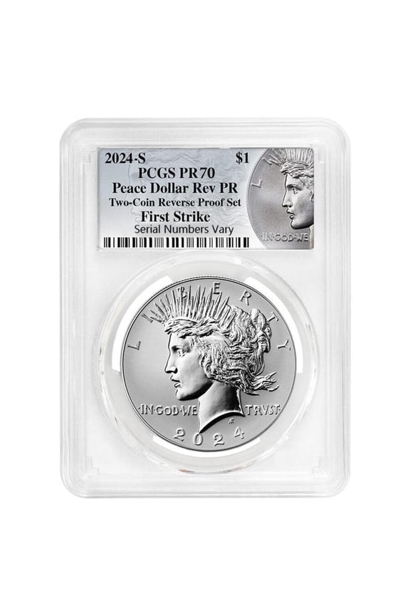 2024-S Peace Silver Dollar Reverse Proof PCGS PF 70 FS (Peace Label)
