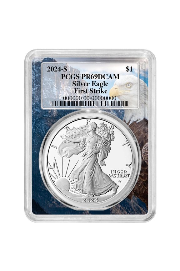 2024-S Proof $1 American Silver Eagle PCGS PR69DCAM FS Eagle Frame