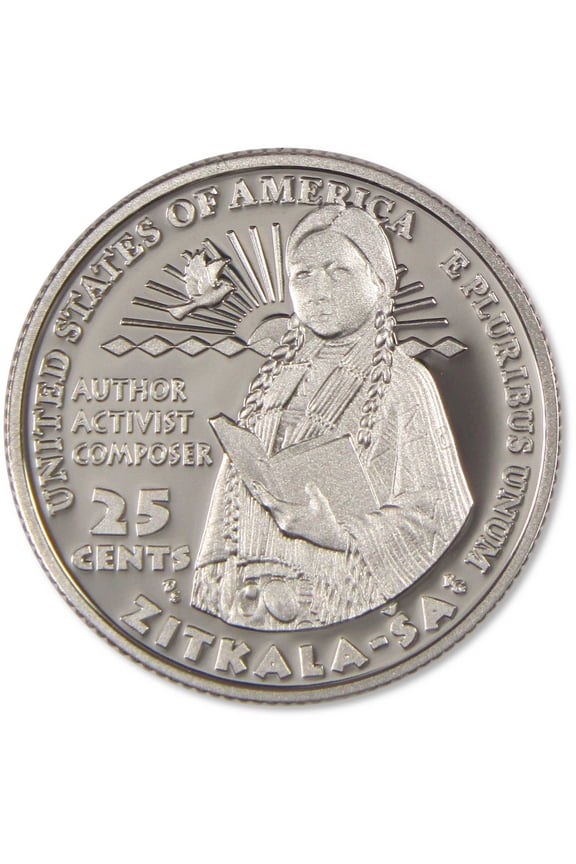 2024 S Zitkala-Sa American Women Quarter Choice Proof Clad 25c Coin