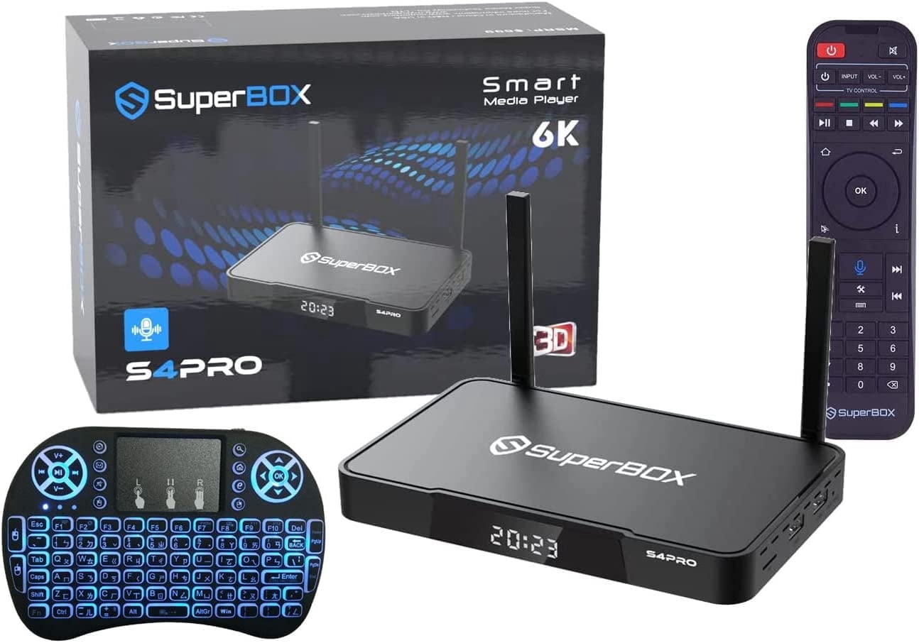 2024 S4 Pro Android 6K Smart Streaming Box TV with Voice Control
