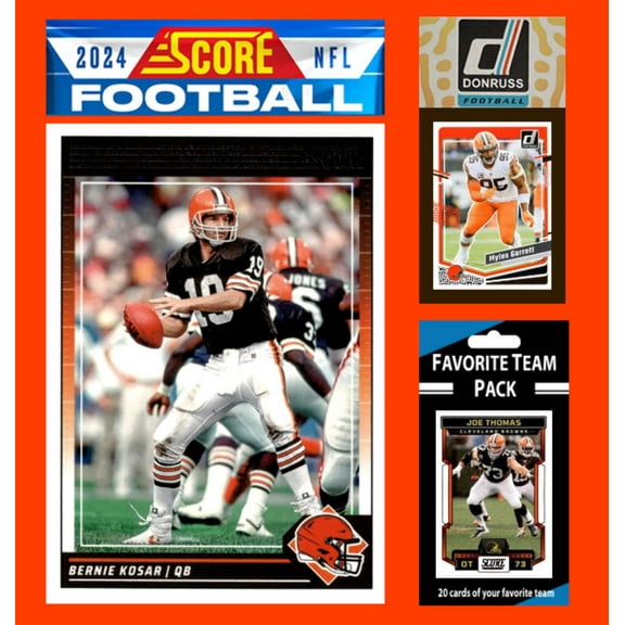 2024 SCORE Browns NFL Team Set Gift Pack '23 Donruss 20 Pack Myles Garrett