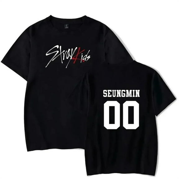 2024 SKZ Stray Kids T-Shirt Unisex Short Sleeve Round Neck Tee Streetwear