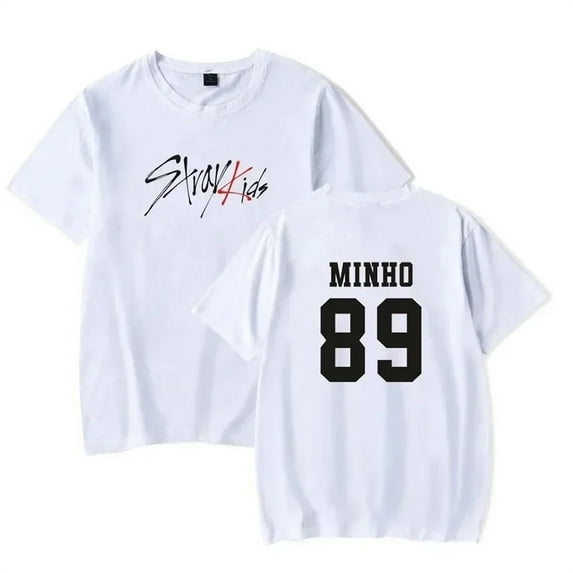2024 SKZ Stray Kids T-Shirt Unisex Short Sleeve Round Neck Tee Streetwear