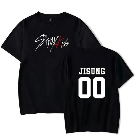 2024 SKZ Stray Kids T-Shirt Unisex Short Sleeve Round Neck Tee Streetwear