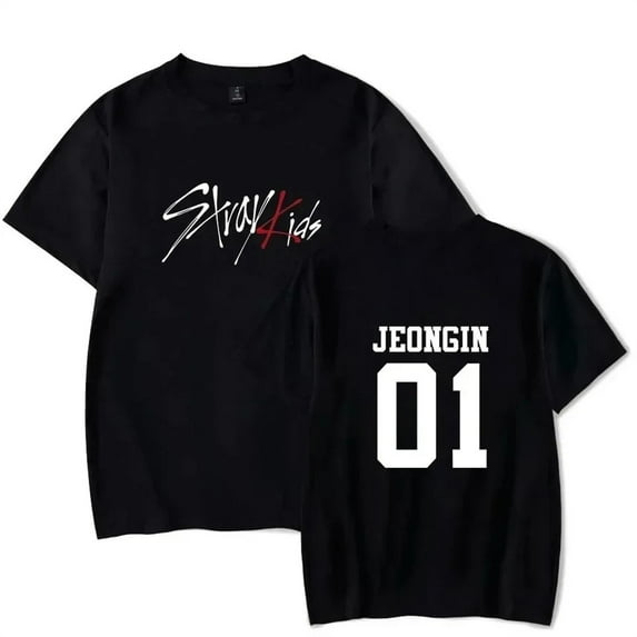 2024 SKZ Stray Kids T-Shirt Unisex Short Sleeve Round Neck Tee Streetwear