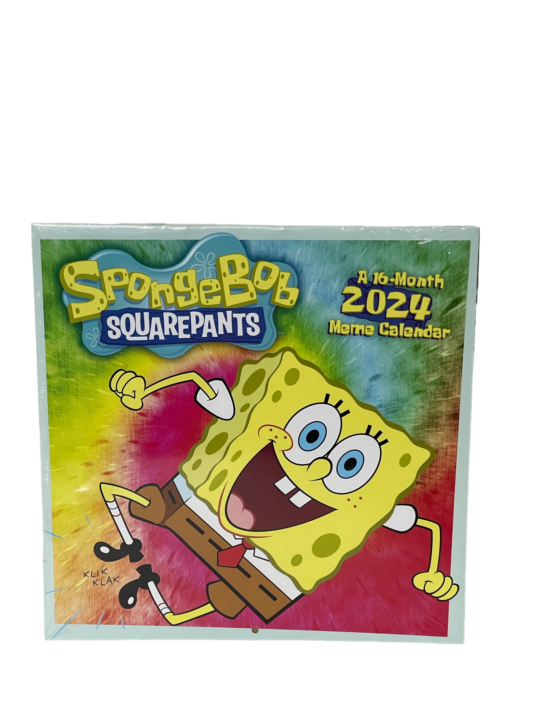 2024 SPONGEBOB SQUAREPANTS 12x24" 16 Month Wall Calendar