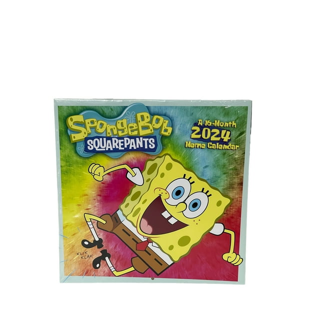 2024 SPONGEBOB SQUAREPANTS 12x24" 16 Month Wall Calendar