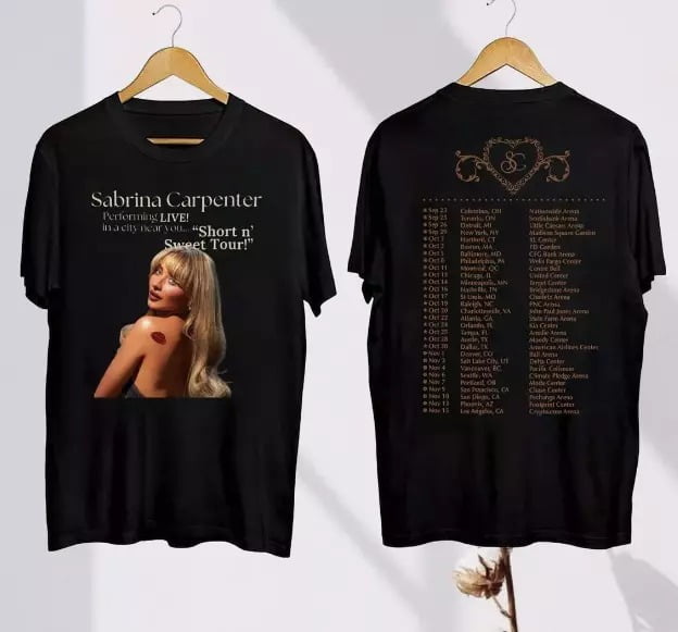 Sabrina Carpenter Sweet Tour T-Shirt - Y2K Style Für Fans