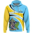 2024 Saint Lucia Flag Map 3D Print Hoodies For Men Clothes National St