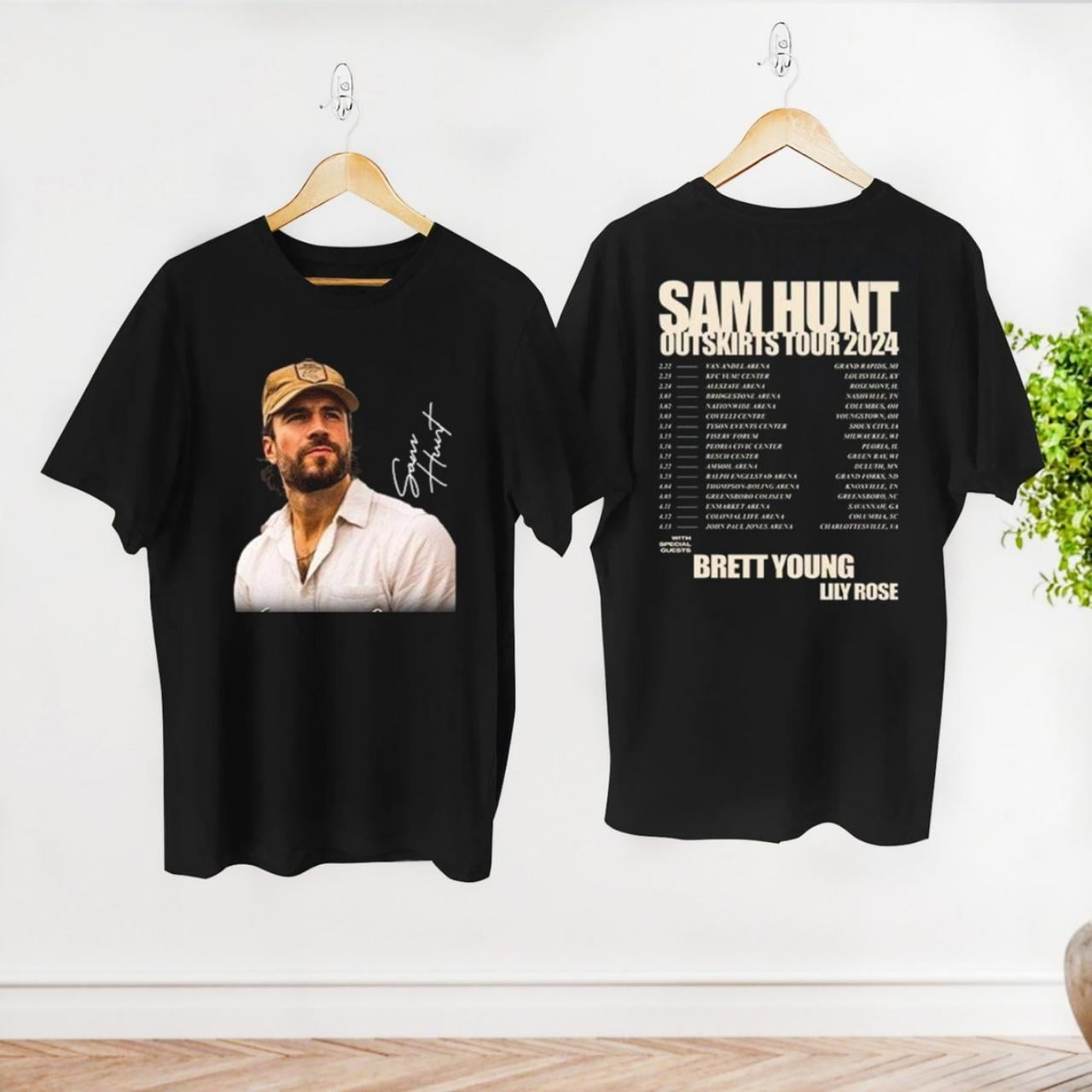 2024 Sam Hunt Outskirts Tour TShirt, Sam Hunt 2024 Concert Merch, Sam
