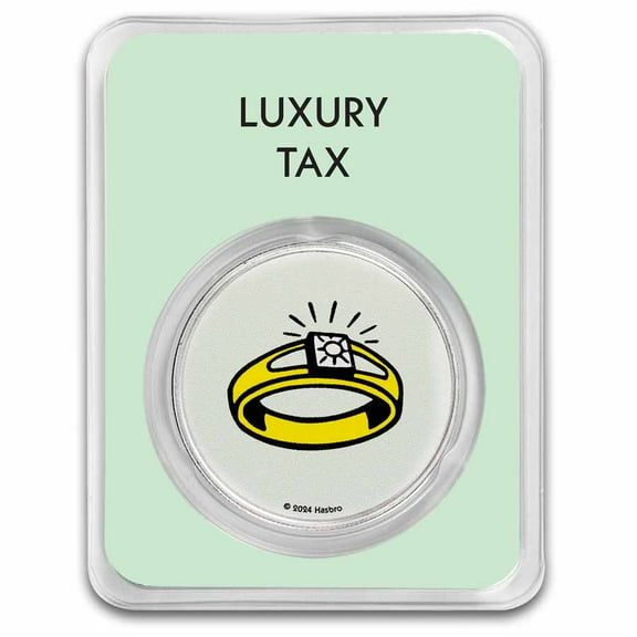 2024 Samoa 1 oz Silver Monopoly Board Space: Luxury Tax with TEP