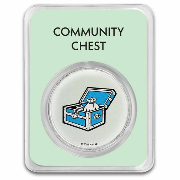 2024 Samoa 1 oz Silver Monopoly Community Chest with TEP