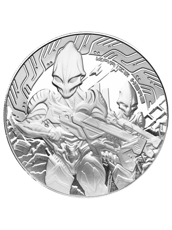 2024 Samoa Alien Battle 5 Troy oz .999 Fine Silver Coin