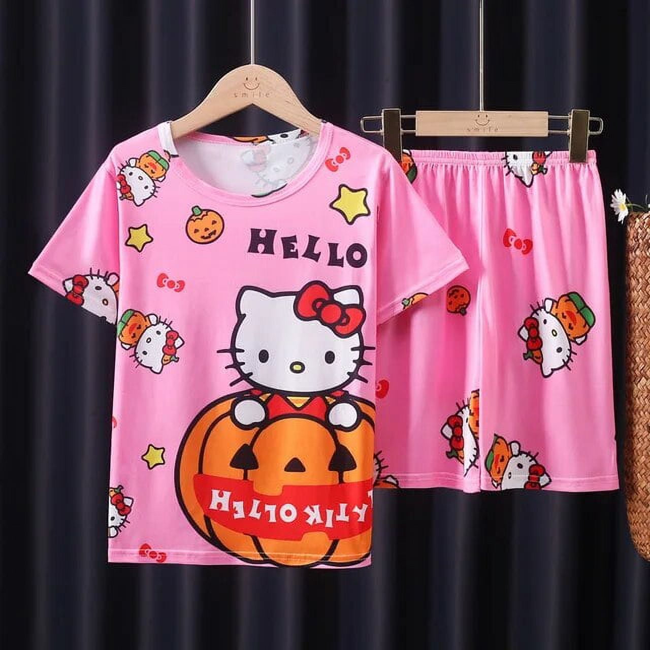 2024 Sanrio Children Pajamas Anime Kuromi Hello Kitty Cinnamoroll ...