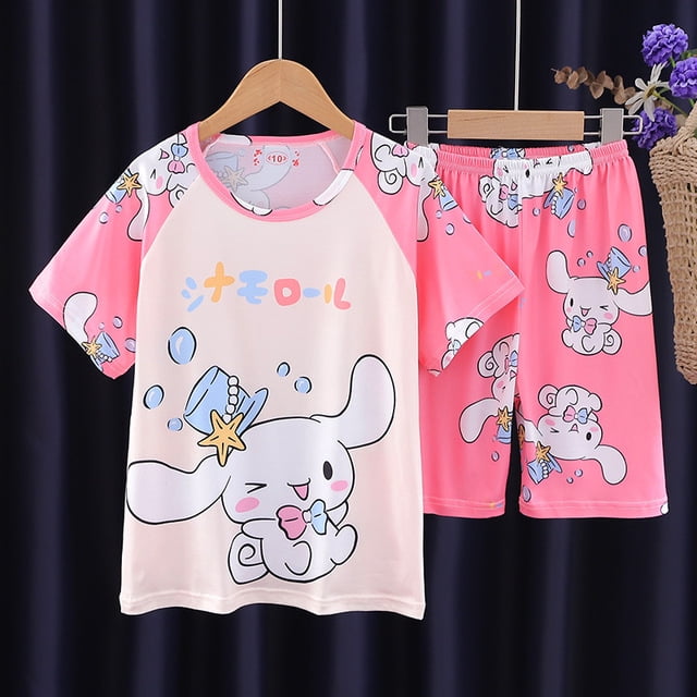 2024 Sanrio Children Pajamas Anime Kuromi Hello Kitty Cinnamoroll ...