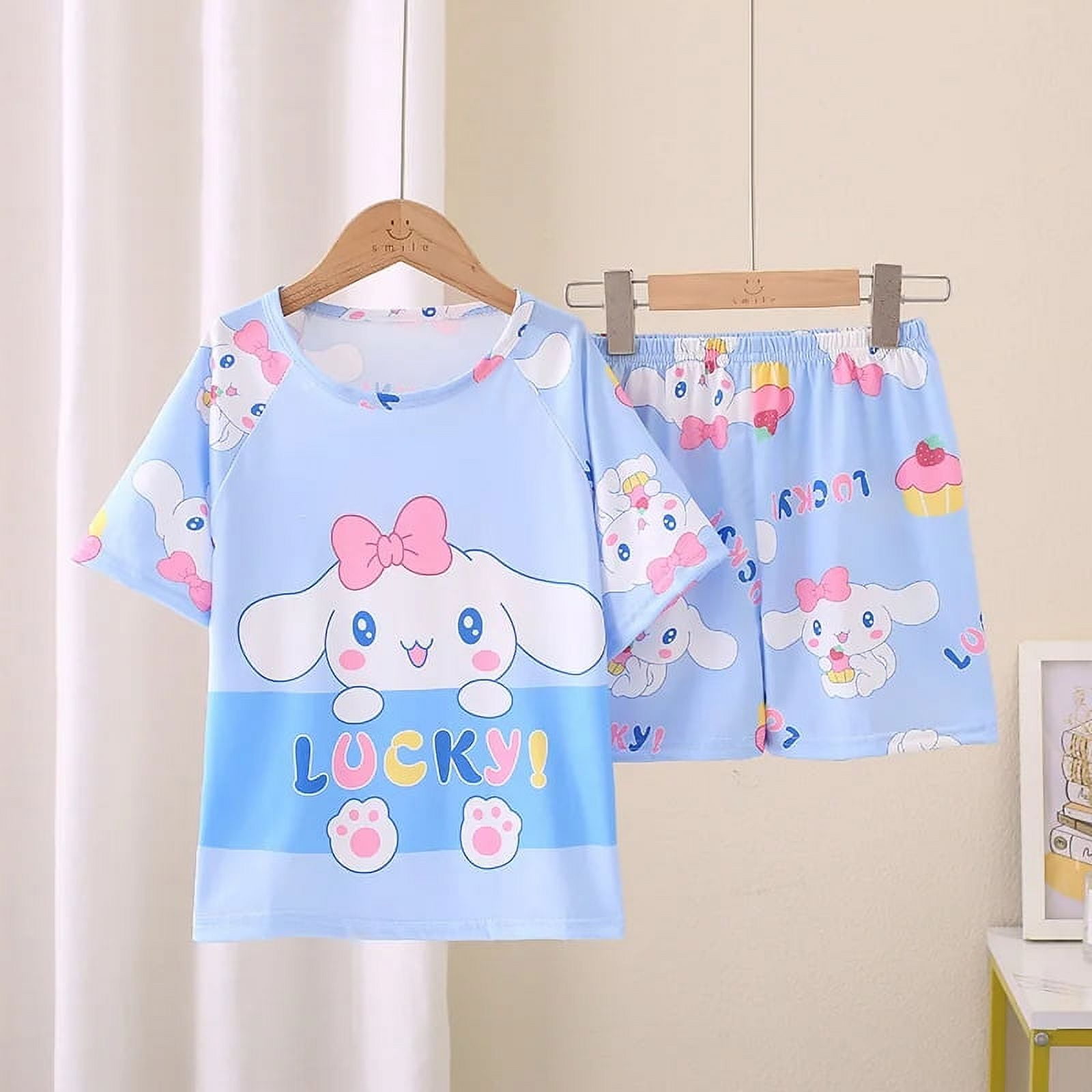 2024 Sanrio Cinnamoroll Children Pajamas Suit Summer Spring Short